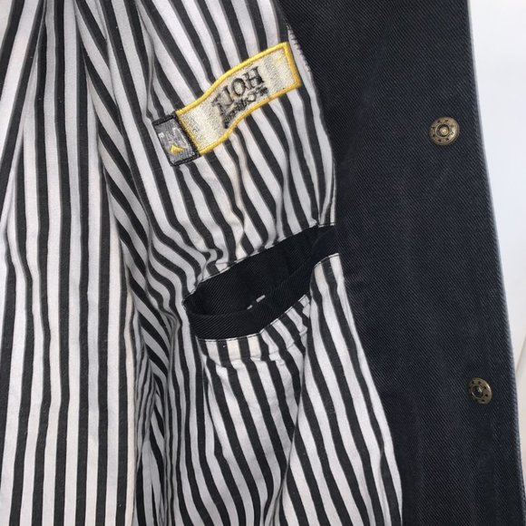 Vintage Denim Varsity Baseball Bomber Jacket - Picture 5 of 7